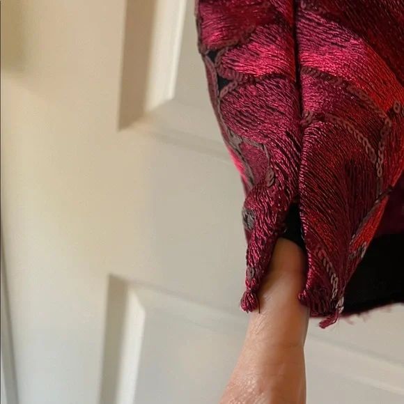 White House Black Market Red Sequin Camisole - Picture 6 of 7